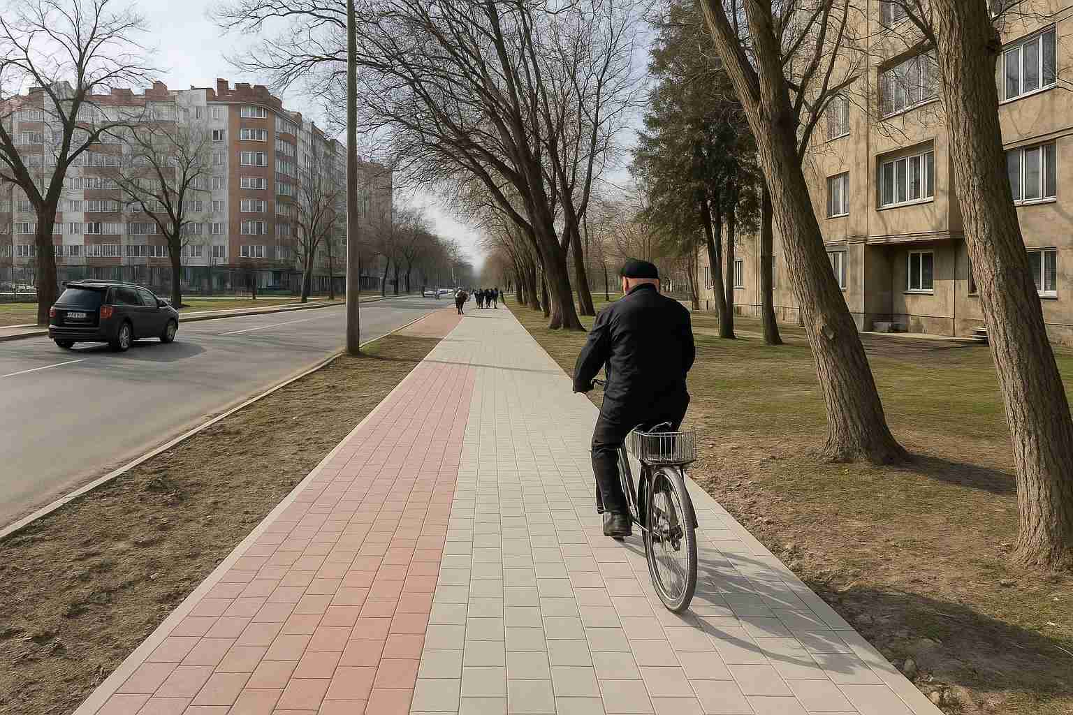У Івано‑Франківську розпочали реконструкцію вулиці Степана Бандери: тротуари, велодоріжка та безбар'єрність