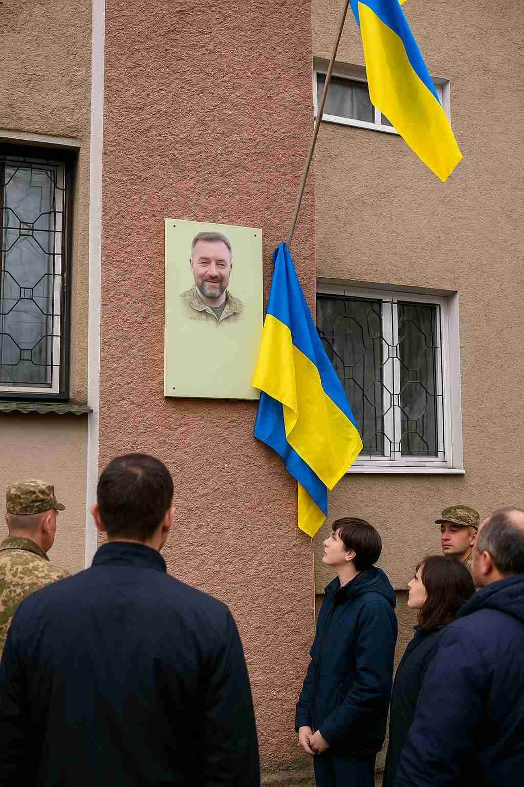 В Івано‑Франківську відкрили пам’ятну дошку загиблому захиснику Ігорю Перегіняку